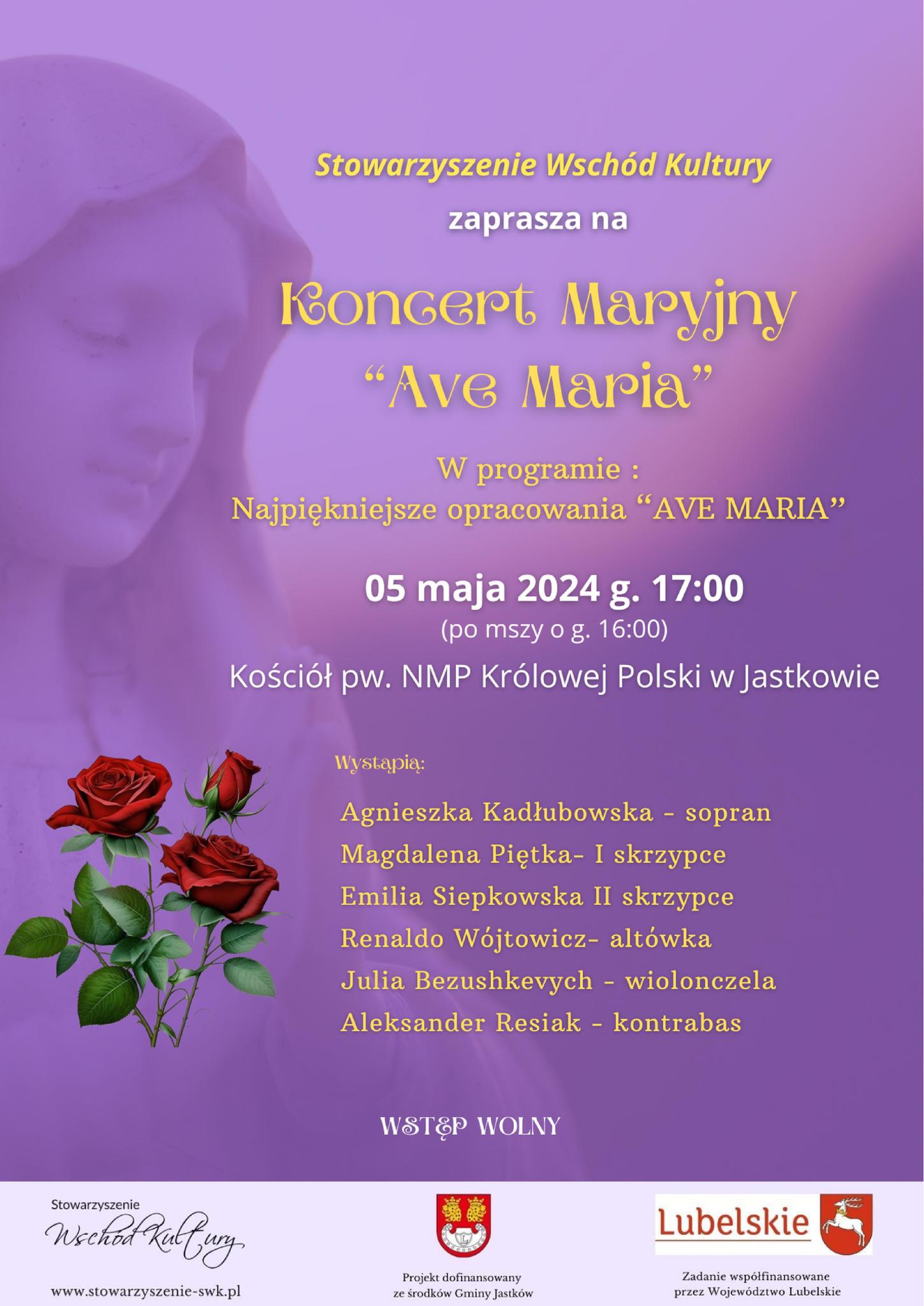 Stowarzyszenie Wschód Kultury zaprasza na koncert Ave Maria