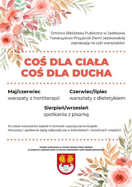 Zapraszamy na kolejne warsztaty: Ogród w słoju, które odbędą się 24 maja godz. 10.00 w świetlicy wiejskiej w Ługowie oraz 13 czerwca godz. 17.00 w świetlicy wiejskiej w Smugach. 