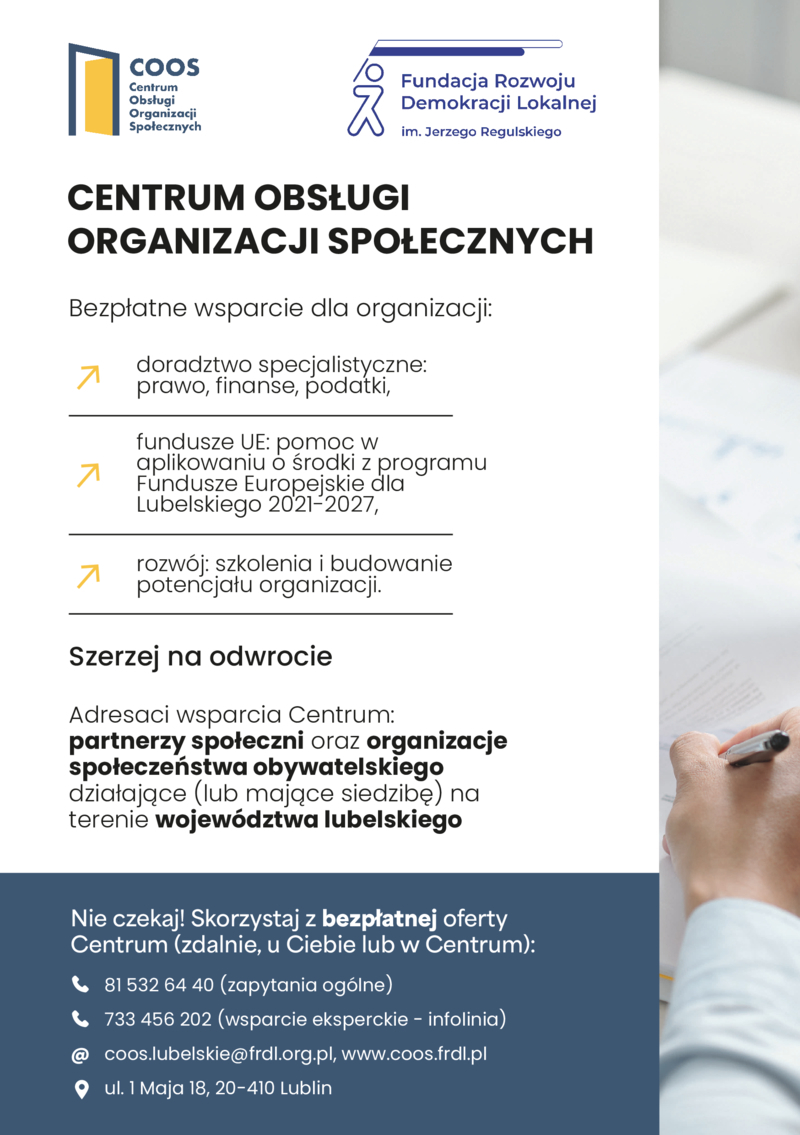 CENTRUM OBSŁUGI ORGANIZACJI SPOŁECZNYCH
